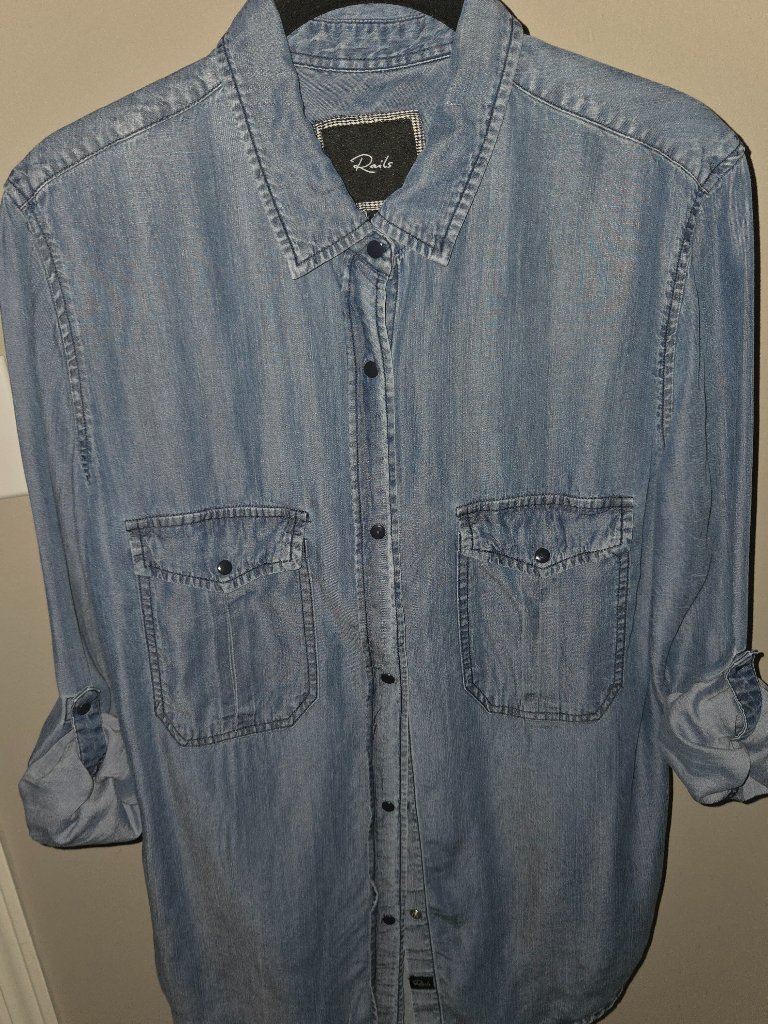Lightweight Denim Button Down